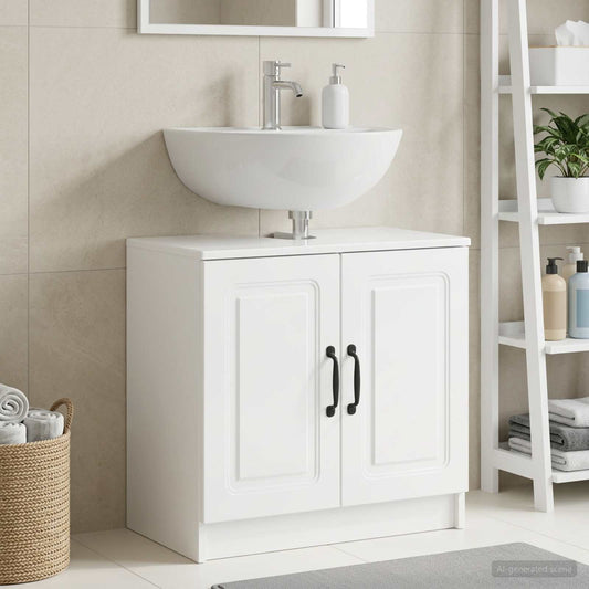 Bathroom Sink Cabinet UTRECHT High Gloss White