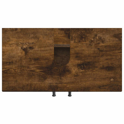 Bathroom Sink Cabinet UTRECHT Smoked Oak 59.5 x 31.5x 59 cm