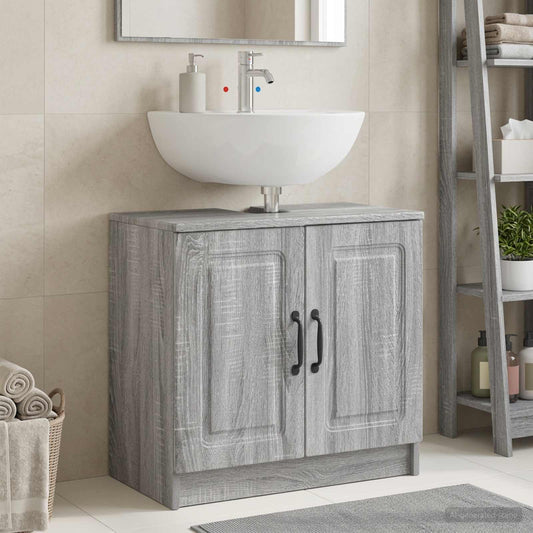 Bathroom Sink Cabinet UTRECHT Grey Sonoma 59.5 x 31.5x 59 cm