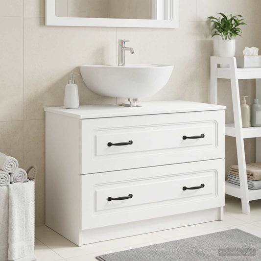 Bathroom Sink Cabinet UTRECHT White 82 x 41x 56 cm