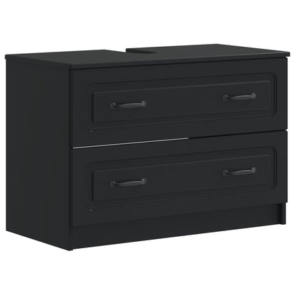 Bathroom Sink Cabinet UTRECHT Black 82 x 41x 56 cm