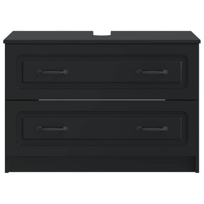 Bathroom Sink Cabinet UTRECHT Black 82 x 41x 56 cm