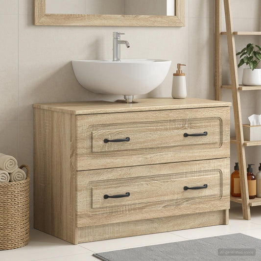 Bathroom Sink Cabinet UTRECHT Sonoma Oak 82 x 41x 56 cm
