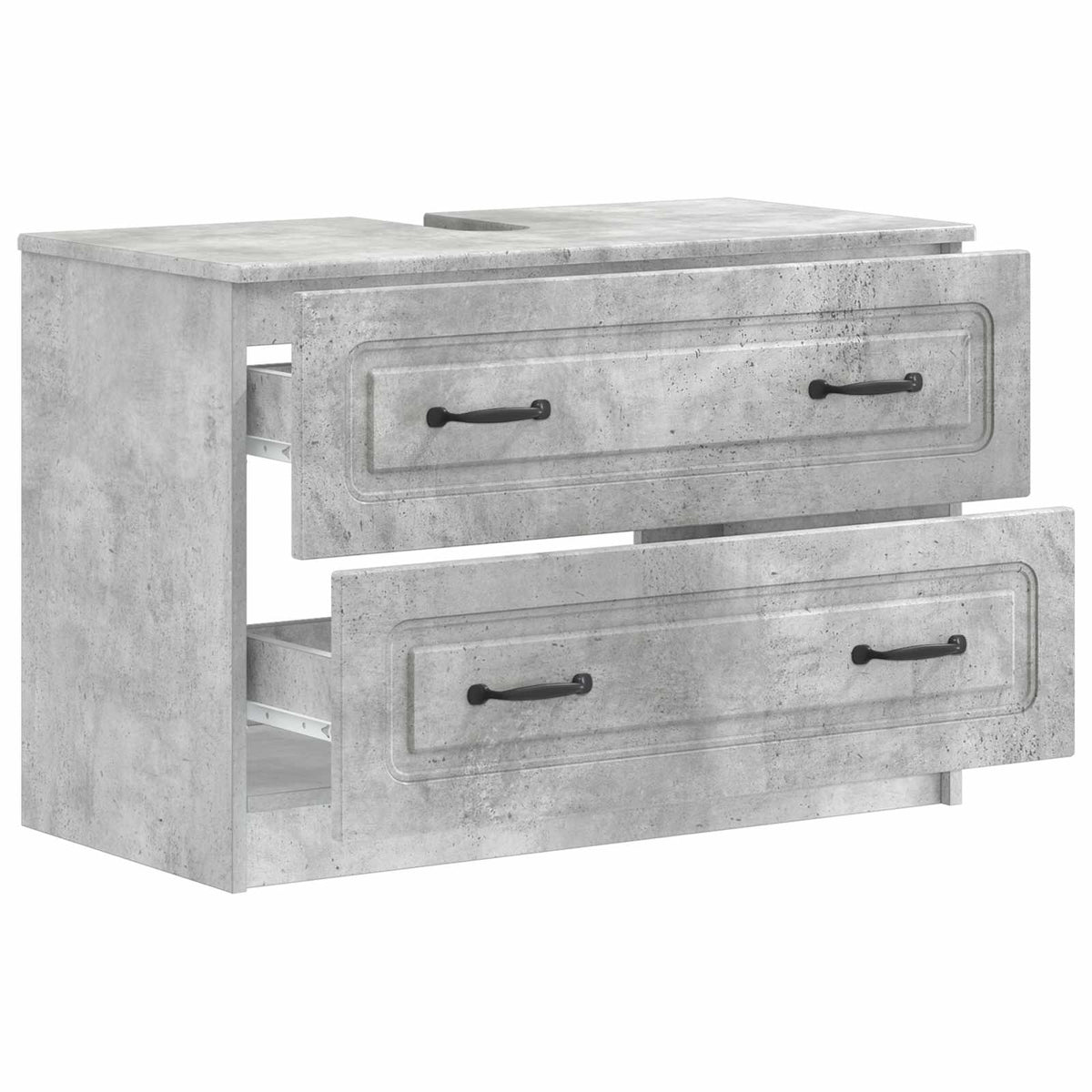 Bathroom Sink Cabinet UTRECHT Concrete Grey 82 x 41x 56 cm