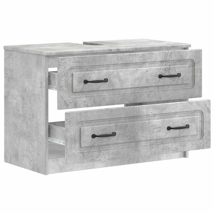 Bathroom Sink Cabinet UTRECHT Concrete Grey 82 x 41x 56 cm