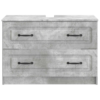 Bathroom Sink Cabinet UTRECHT Concrete Grey 82 x 41x 56 cm