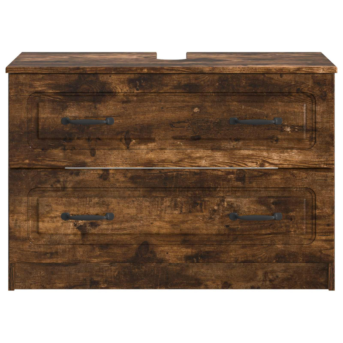Bathroom Sink Cabinet UTRECHT Smoked Oak 82 x 41x 56 cm