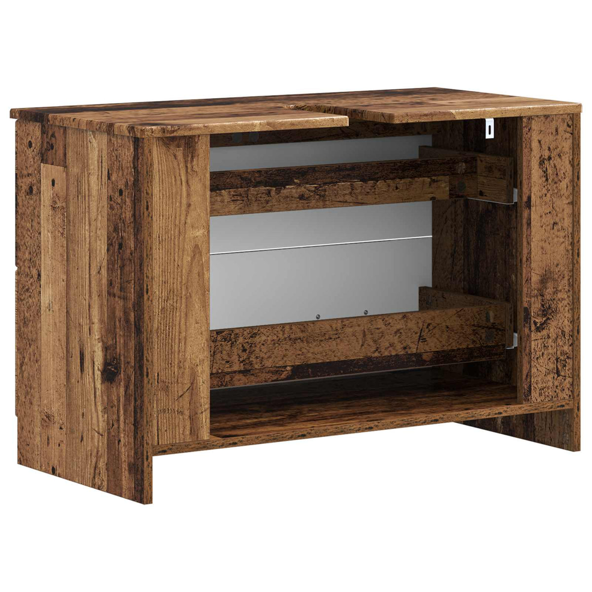 Bathroom Sink Cabinet UTRECHT Old Wood 82 x 41x 56 cm