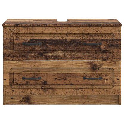 Bathroom Sink Cabinet UTRECHT Old Wood 82 x 41x 56 cm