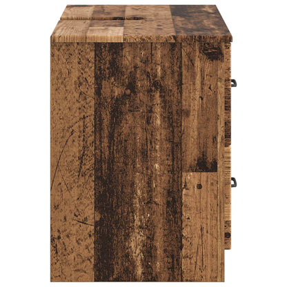 Bathroom Sink Cabinet UTRECHT Old Wood 82 x 41x 56 cm