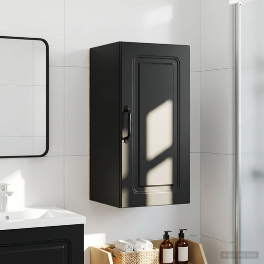 Bathroom Wall Cabinet UTRECHT Black 30 x 31 x 59 cm