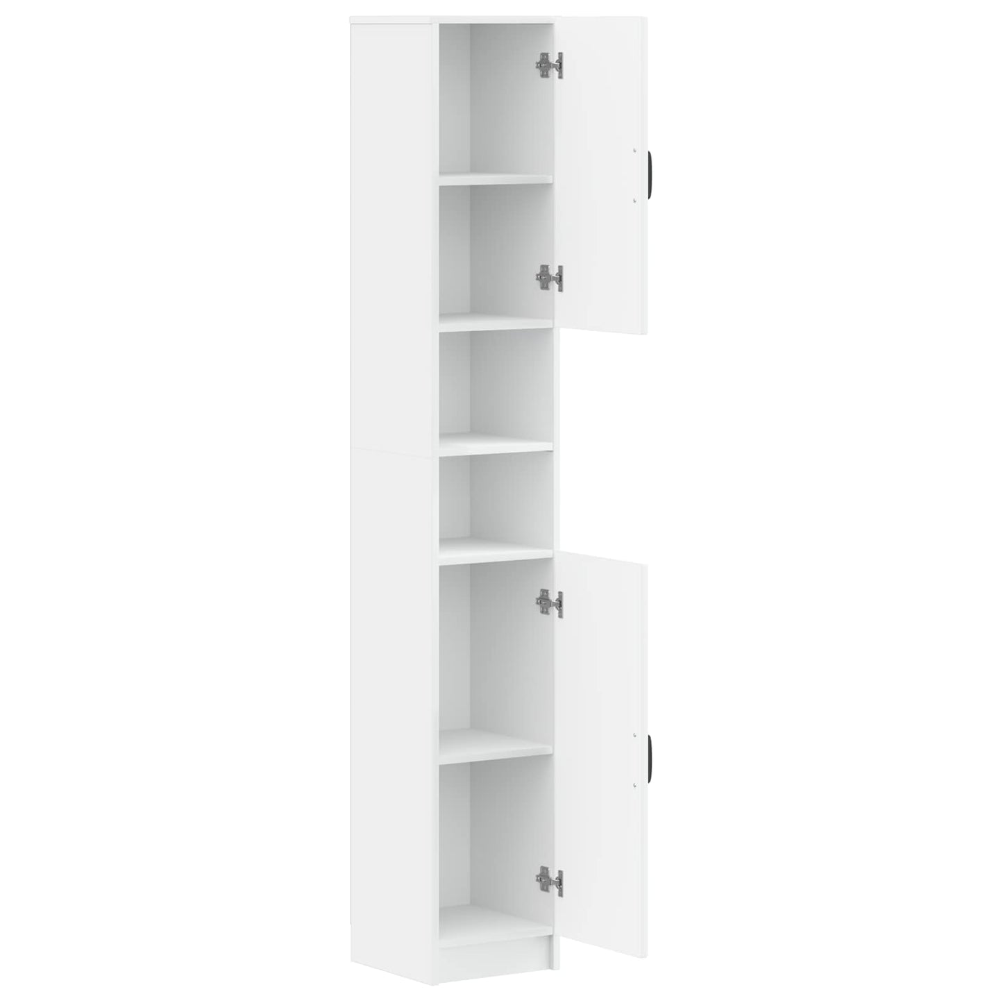 Bathroom Cabinet with Open Shelf UTRECHT White 30 x 31 x 187 cm