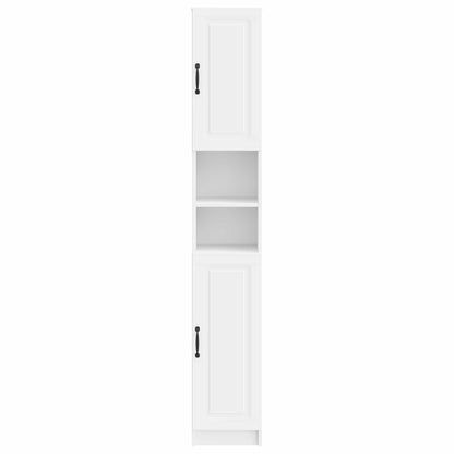 Bathroom Cabinet with Open Shelf UTRECHT White 30 x 31 x 187 cm