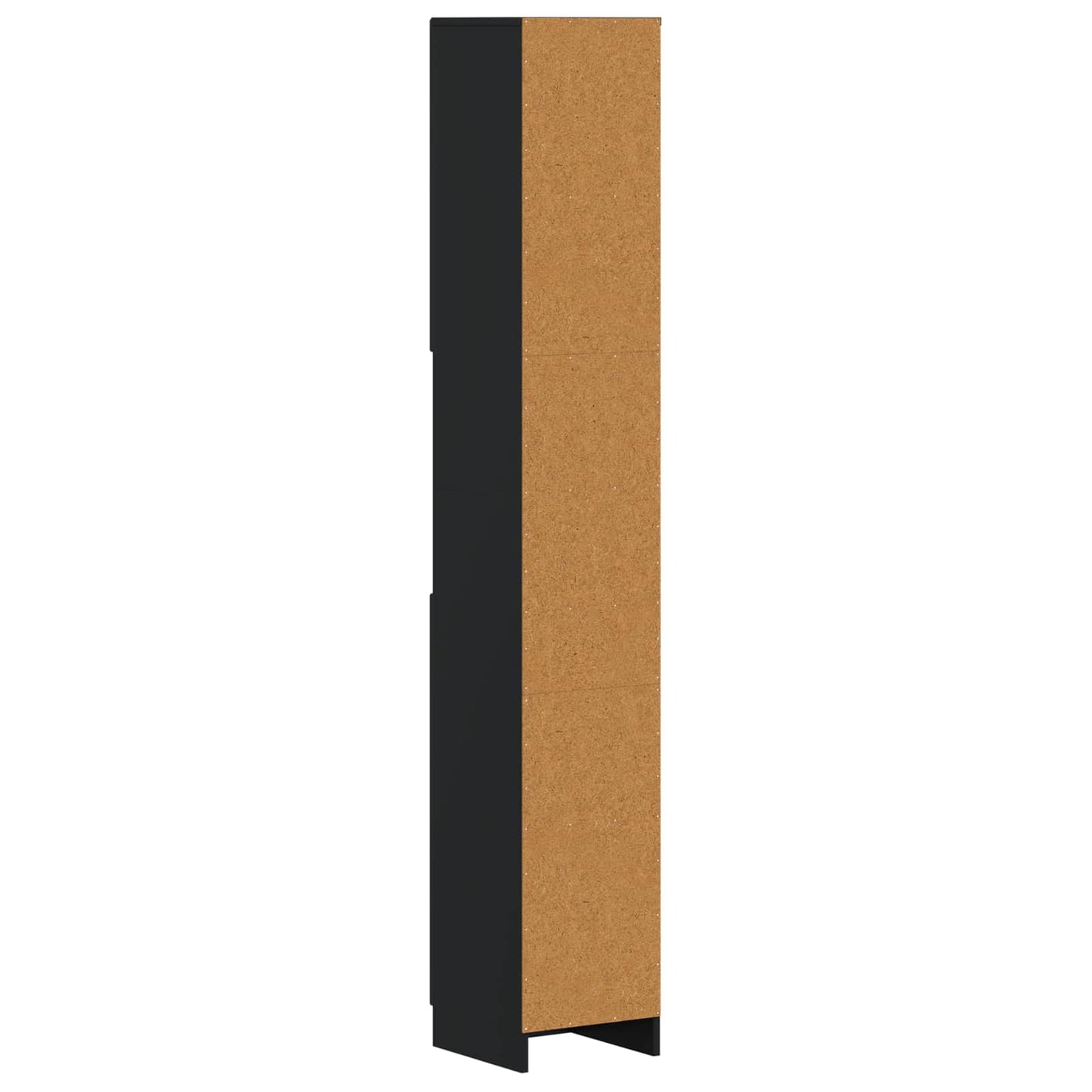 Bathroom Cabinet with Open Shelf UTRECHT Black 30 x 31 x 187 cm