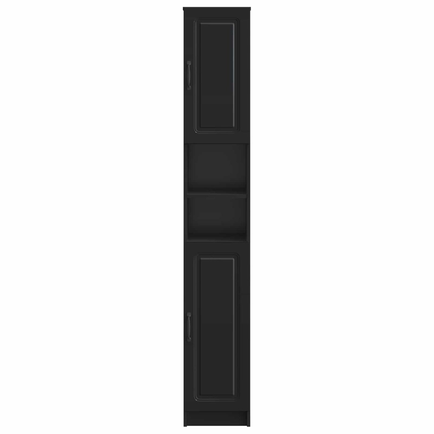 Bathroom Cabinet with Open Shelf UTRECHT Black 30 x 31 x 187 cm