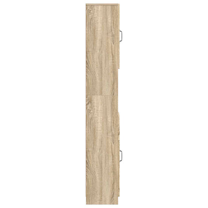 Bathroom Cabinet with Open Shelf UTRECHT Sonoma Oak