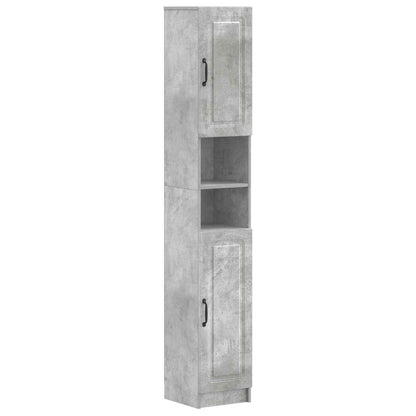 Bathroom Cabinet with Open Shelf UTRECHT Concrete Grey