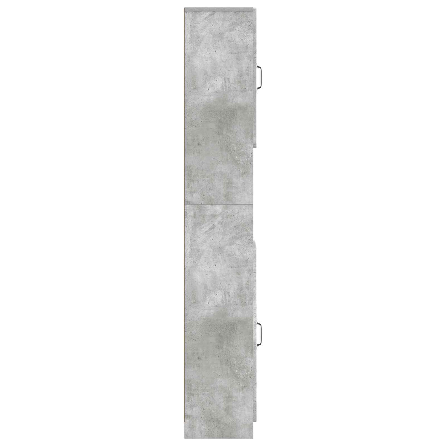 Bathroom Cabinet with Open Shelf UTRECHT Concrete Grey