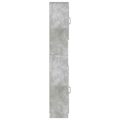 Bathroom Cabinet with Open Shelf UTRECHT Concrete Grey