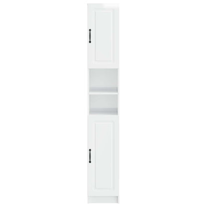 Bathroom Cabinet with Open Shelf UTRECHT High Gloss White