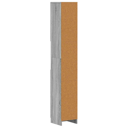 Bathroom Cabinet with Open Shelf UTRECHT Grey Sonoma