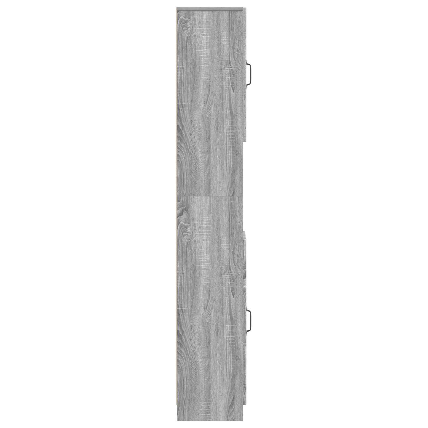Bathroom Cabinet with Open Shelf UTRECHT Grey Sonoma