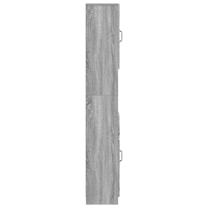 Bathroom Cabinet with Open Shelf UTRECHT Grey Sonoma