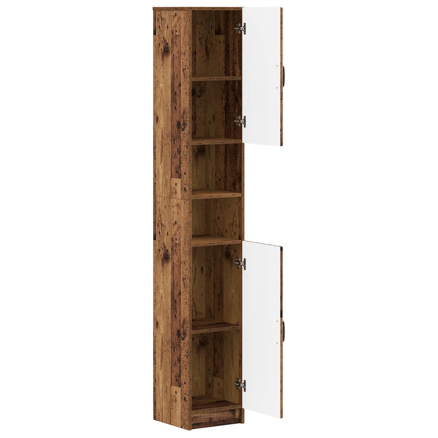 Bathroom Cabinet with Open Shelf UTRECHT Old Wood