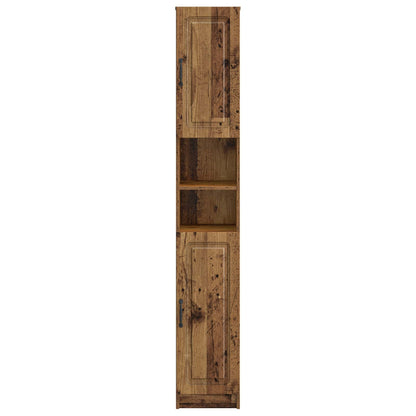 Bathroom Cabinet with Open Shelf UTRECHT Old Wood