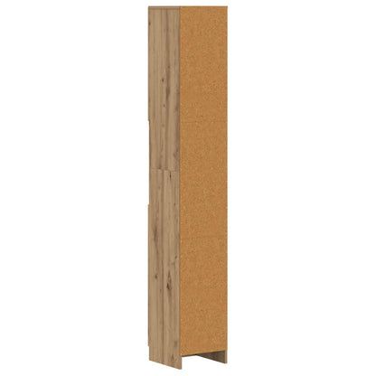 Bathroom Cabinet with Open Shelf UTRECHT Artisan Oak