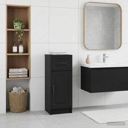 Bathroom Storage Cainet UTRECHT Black 30 x 31 x 77 cm