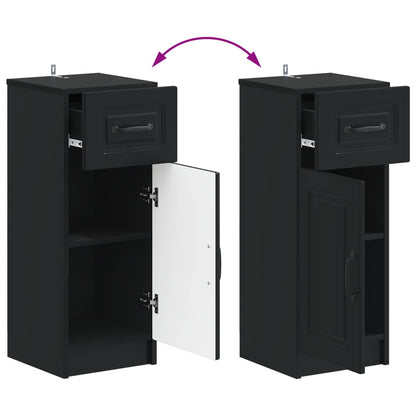Bathroom Storage Cainet UTRECHT Black 30 x 31 x 77 cm