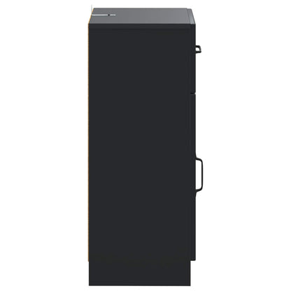 Bathroom Storage Cainet UTRECHT Black 30 x 31 x 77 cm