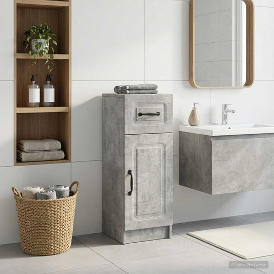 Bathroom Storage Cainet UTRECHT Concrete Grey 30 x 31 x 77 cm