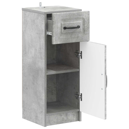 Bathroom Storage Cainet UTRECHT Concrete Grey 30 x 31 x 77 cm