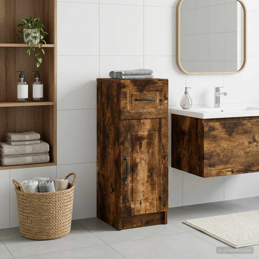 Bathroom Storage Cainet UTRECHT Smoked Oak 30 x 31 x 77 cm