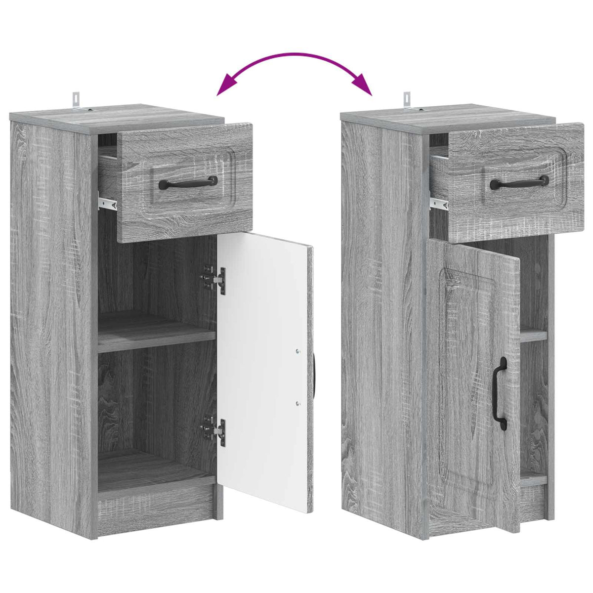 Bathroom Storage Cainet UTRECHT Grey Sonoma 30 x 31 x 77 cm