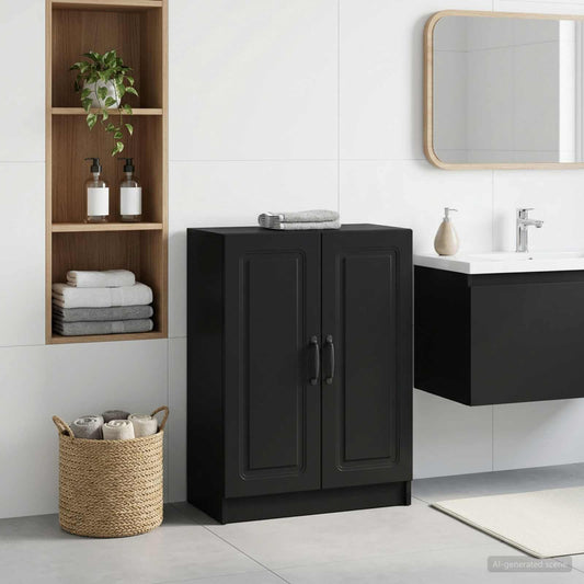 Bathroom Storage Cainet UTRECHT Black 59.5 x 31 x 77 cm
