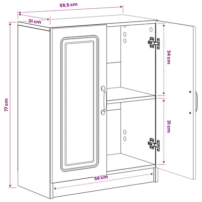 Bathroom Storage Cainet UTRECHT Concrete Grey 59.5 x 31 x 77 cm