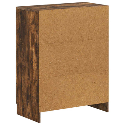 Bathroom Storage Cainet UTRECHT Smoked Oak 59.5 x 31 x 77 cm