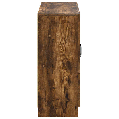 Bathroom Storage Cainet UTRECHT Smoked Oak 59.5 x 31 x 77 cm