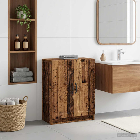 Bathroom Storage Cainet UTRECHT Old Wood 59.5 x 31 x 77 cm