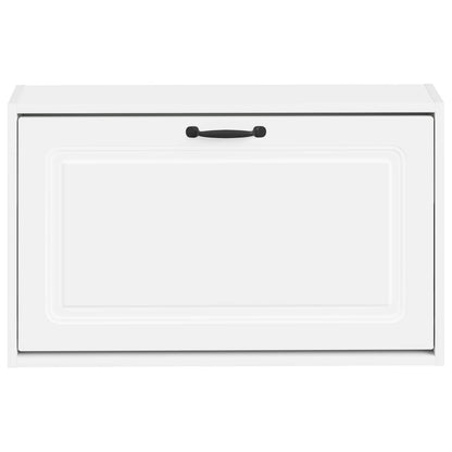 Wall-Mounted Shoe Cabinet UTRECHT 71 x 17 x 43 cm White