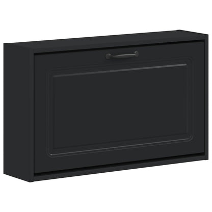 Wall-Mounted Shoe Cabinet UTRECHT 71 x 17 x 43 cm Black