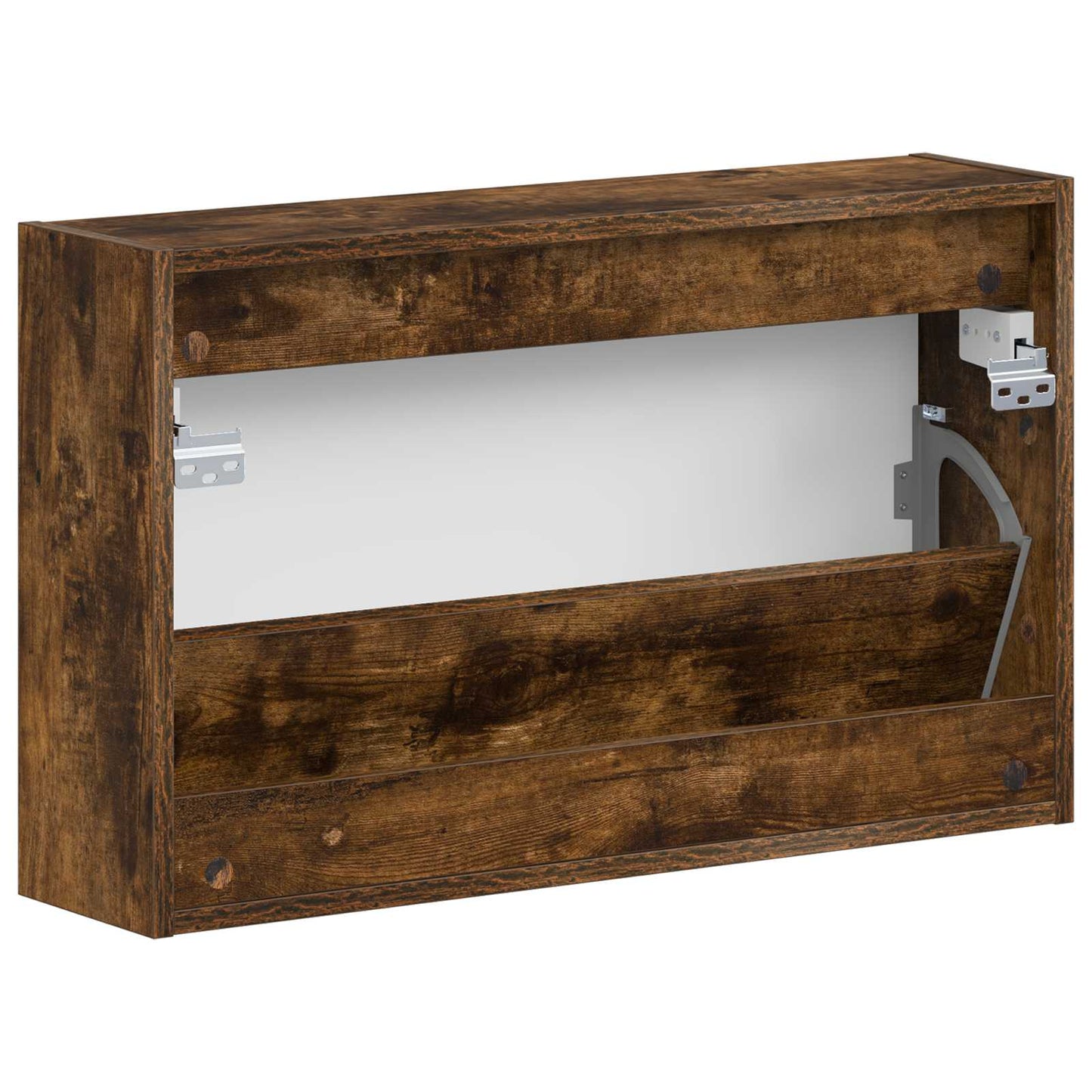 Wall-Mounted Shoe Cabinet UTRECHT 71 x 17 x 43 cm Smoked Oak