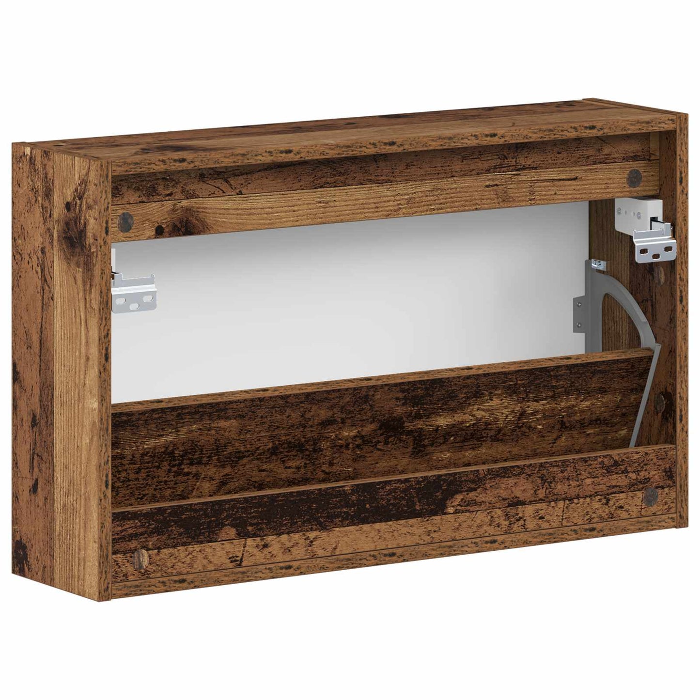 Wall-Mounted Shoe Cabinet UTRECHT 71 x 17 x 43 cm Old Wood