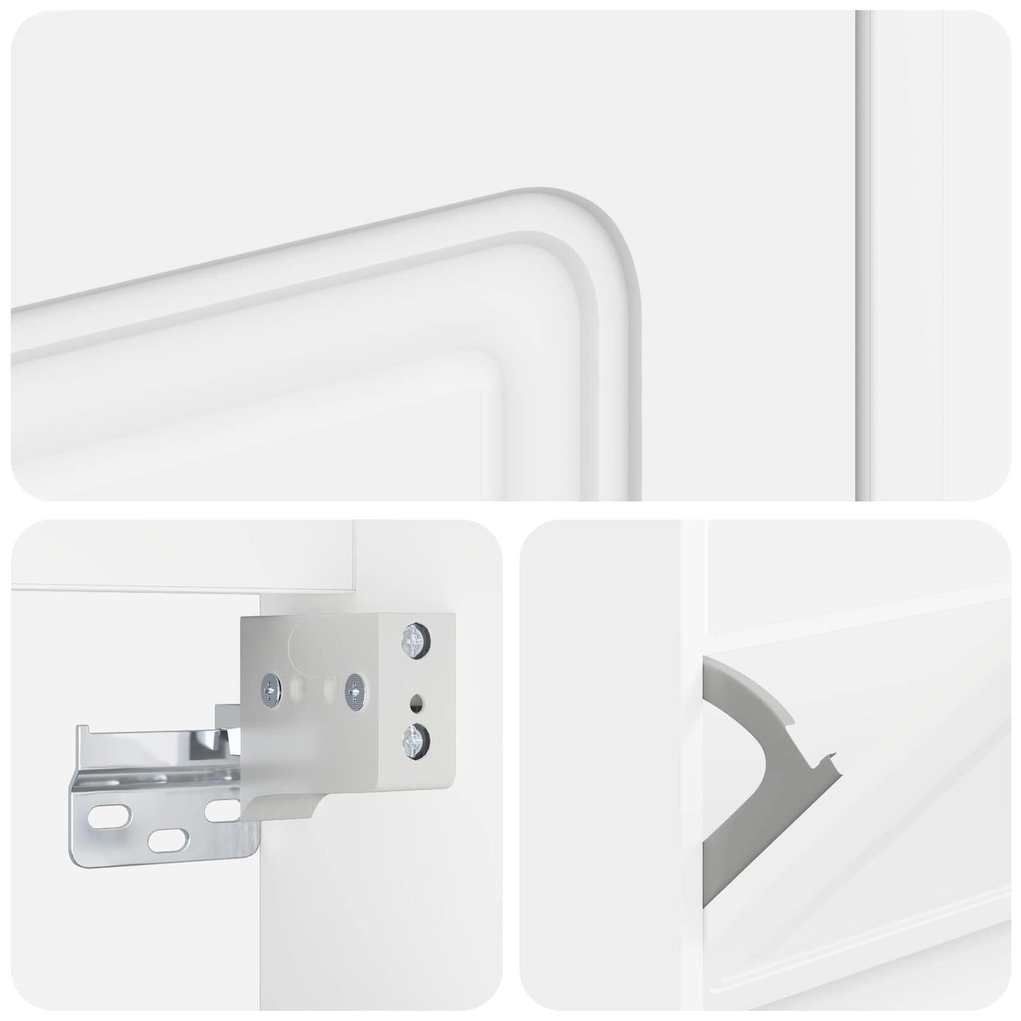 Wall-Mounted Shoe Cabinet UTRECHT 71 x 17 x 86 cm White