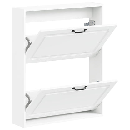 Wall-Mounted Shoe Cabinet UTRECHT 71 x 17 x 86 cm White