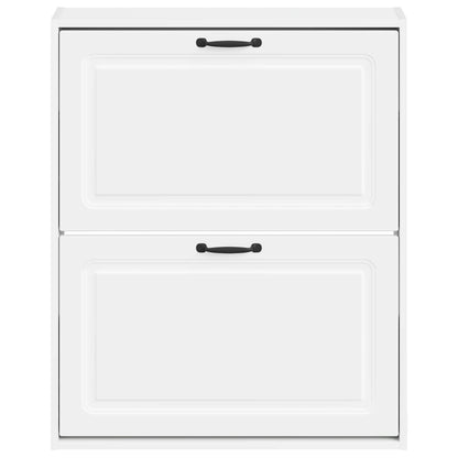 Wall-Mounted Shoe Cabinet UTRECHT 71 x 17 x 86 cm White