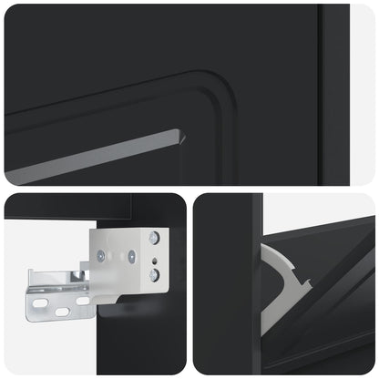 Wall-Mounted Shoe Cabinet UTRECHT 71 x 17 x 86 cm Black